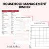 Printable Home Management Binder, Planner, In Case of Emergency, Budget, Cleaning & LOTS More! 66 pages! - Image 3