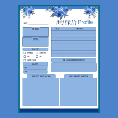 Planner - Beautiful Me Skin Profile