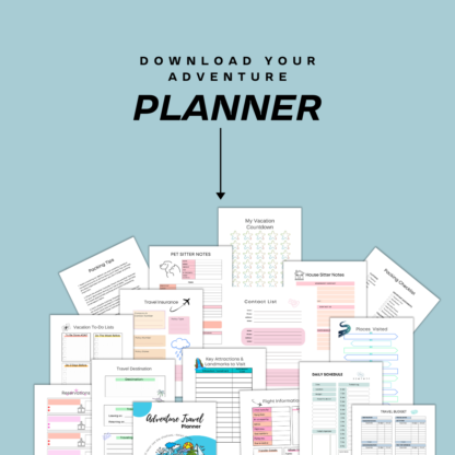 Digital Travel Planner | Printable Travel Planner | Fillable Travel Planner - Image 7