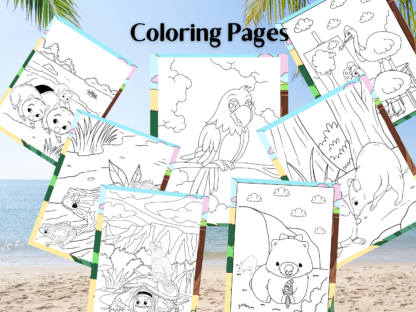 On the Go Travel Friendly Australian Animals Coloring and Activity Pack| Nature | Digital Download | Dot to Dot | Sudoku Logic Puzzles - Image 7