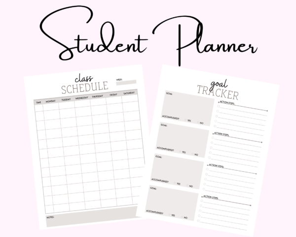 Student Planner 2022 - Assignment Tracker, Study Planner, Class Schedule and more - Image 6