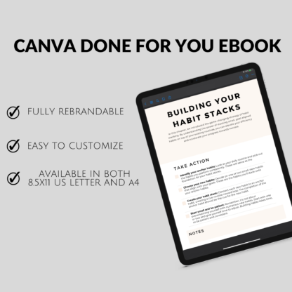 Habit Blueprint Stacking Tracking | PLR Digital Book | Private Label eBook | Editable Rebrandable | Done for You White Label | Life Coaches - Image 7