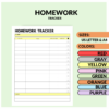 Homework Tracker Printable for Busy Students to Simplify Your Study Routine - Image 7