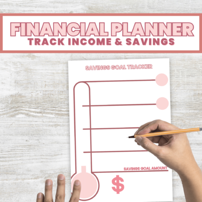 Chic Financial Planner with PLR License- track income and savings