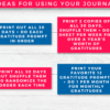 30 Day Gratitude Journal & Affirmations Printable (Floral Blue) - Image 7