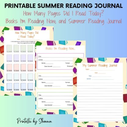 Summer Reading Journal, Plan and Track Reading, All Ages - Image 7