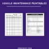 Vehicle Maintenance and Mileage Log Printables - Image 4