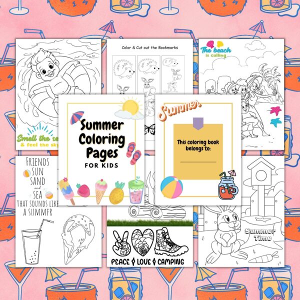 summer coloring pages for kids 3
