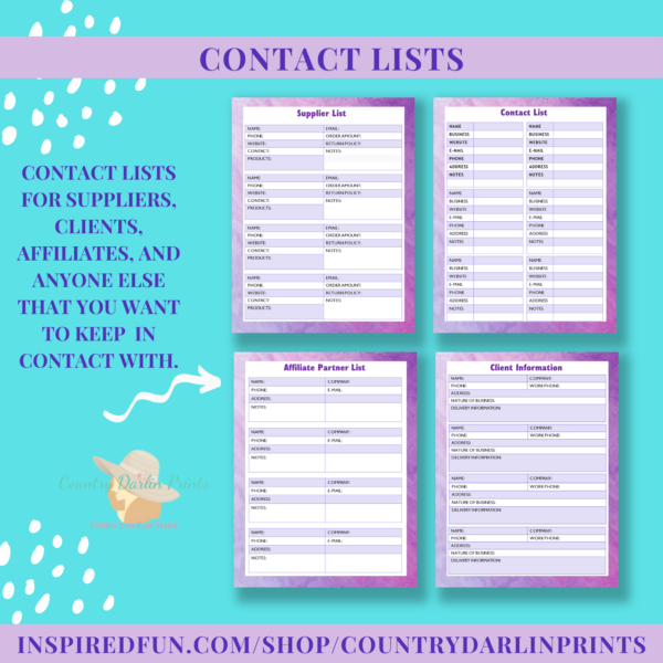 Purple Shop Planner - Image 7