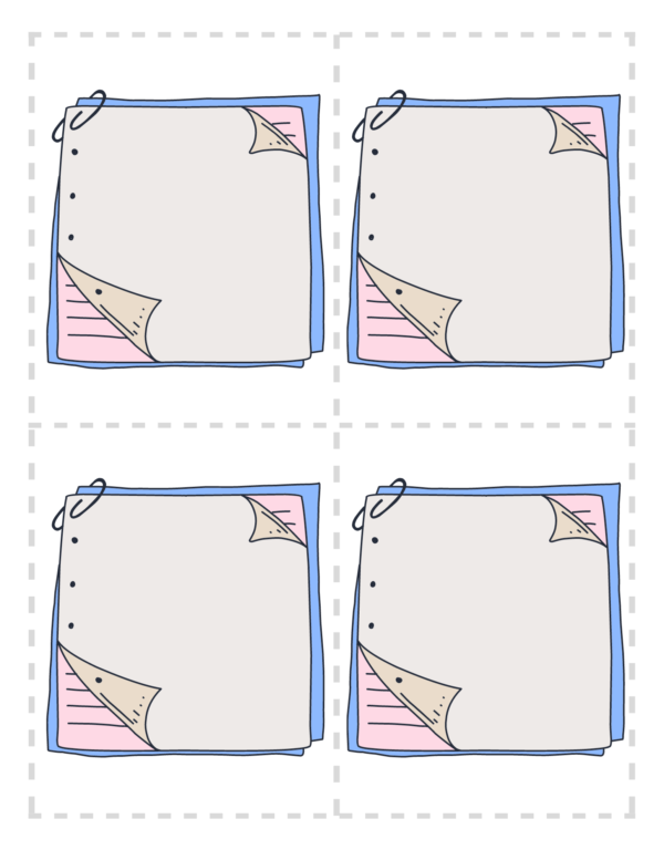 Printable Blank Lunch Box Notes for Kids - Image 4