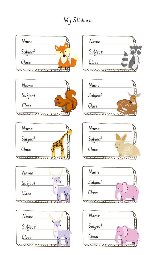 Printable Labels for Personal Belongings - Image 7