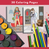 PRINTABLE COLORING Pages | Fashion Forward Gal Pals Coloring Book, 35 Pages, US Letter Coloring Book, 35 Pages Letter - Image 7