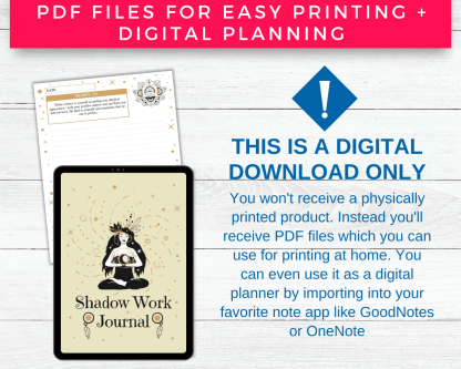 Shadow Work Journal Prompts Pack #1 | Printable Planner Inserts - Image 7