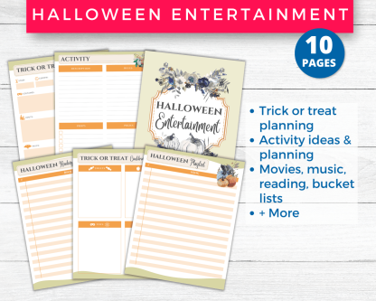 Halloween Planner Printables & Inserts | Halloween Festivities + Party Planning - Image 7