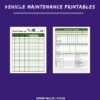 Vehicle Maintenance and Mileage Log Printables - Image 3