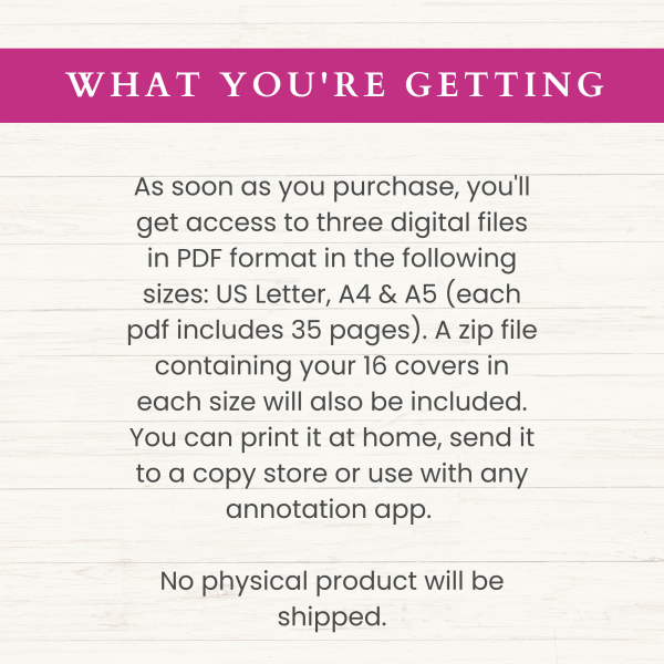 Essentials Planner Bundle | Daily Planner | Weekly Planner | Monthly Planner | Habit Tracker | Letter | A4 | A5 | PDF | Printable Planner | Digital Planner - Image 8