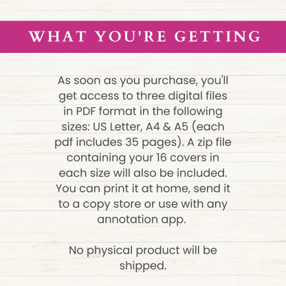Essentials Planner Bundle | Daily Planner | Weekly Planner | Monthly Planner | Habit Tracker | Letter | A4 | A5 | PDF | Printable Planner | Digital Planner - Image 8