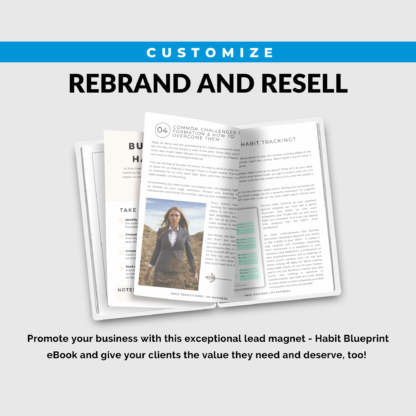Habit Blueprint Stacking Tracking | PLR Digital Book | Private Label eBook | Editable Rebrandable | Done for You White Label | Life Coaches - Image 8