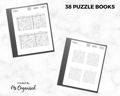 reMarkable & Kindle Scribe Puzzle Activity Book MEGABUNDLE (OVER 7000+ Activities) 38 Types of Games (Sudoku, Wordsearch, Mazes And More) PDF Template - Image 8