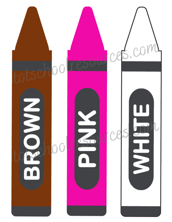 Crayon Color Learning Printable - Learn Colors - Preschool Learning - Image 4