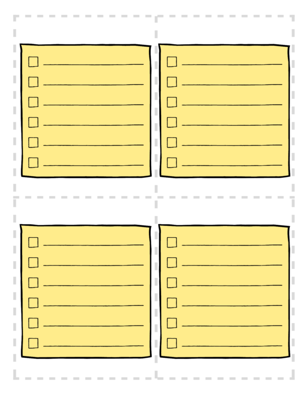 Printable Blank Lunch Box Notes for Kids - Image 5