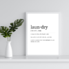 Laundry Room Funny Digital Prints, Wall Art Printables, Set of 3, Never Ending Chore, Funny Sayings, Funny Definition - Image 6