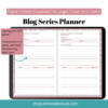 Weekly Time Blocking Digital Planner - Blogging Planner