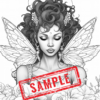 Enchanted Ebony: A Celebration of Black Fairy Magic Coloring Pages/Digital Download! - Image 6
