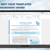 Professional Resume Template, Modern, 2-Page Resume CV Template for MS Word plus Matching Biography, References and Letterhead Templates - Image 9