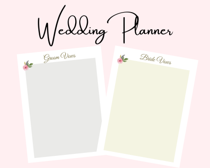 Printable Wedding Planner - Wedding Checklist PDF, Venue Research, Seating Chart AND MORE! - Image 9