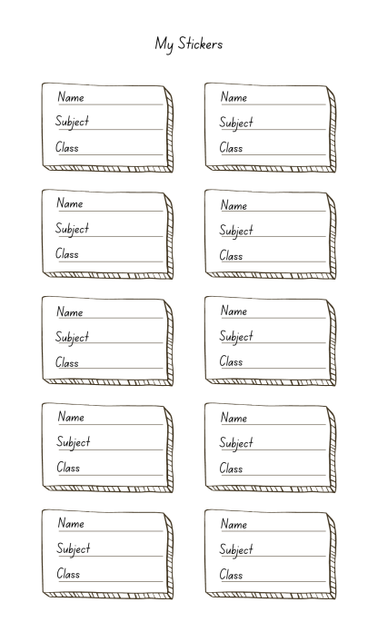 Printable Labels for Personal Belongings - Image 9