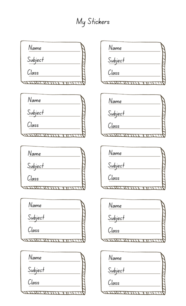 Printable Labels for Personal Belongings - Image 9