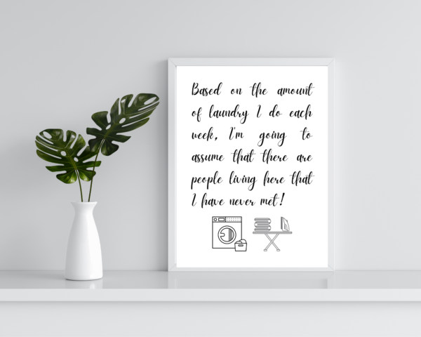 Laundry Room Funny Digital Prints, Wall Art Printables, Set of 3, Never Ending Chore, Funny Sayings, Funny Definition - Image 7