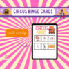 CIRCUS BINGO ACTIVITY, 30 different bingo cards for each child, super easy to print and use, fun for the whole family as well as party games - Image 8