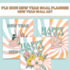 PLR 2023 New Year Goal Planner- wall art