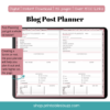 Weekly Time Blocking Digital Planner - Blogging Planner
