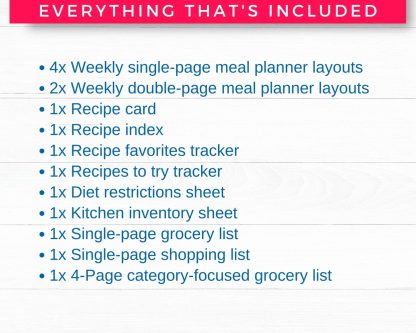 Floral Weekly Meal Planner & Pantry Organization Printable - Image 9