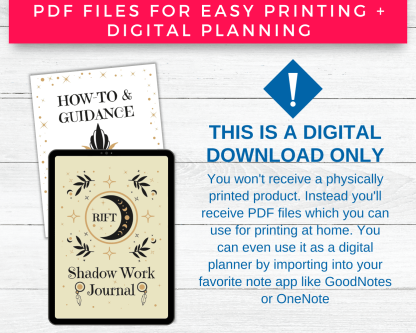 RIFT Shadow Work Journal | Mega Bundle Printable Kit With Prompts - Image 9