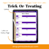 Halloween Planner - Digital Halloween Planner - Trick - or - Treating Plan