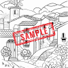 Village Houses Coloring Pages/ Digital Download! - Image 5