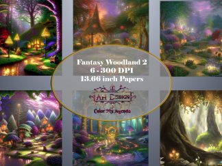 Fantasy Woodland Background Set 2