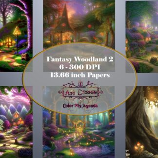 Fantasy Woodland Background Set 2