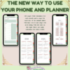2023 Antique Rose & Mint Digital Phone Planner - Image 2