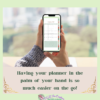 2023 Antique Rose & Mint Digital Phone Planner - Image 3