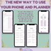 2023 Antique Purple Rose Digital Phone Planner - Image 2