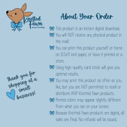 It's Your Day 5x7 Printable Greeting Card, Instant Download - Image 4