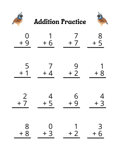 I Love Math - Addition Problems for Young Learners - Set 1 - Image 2