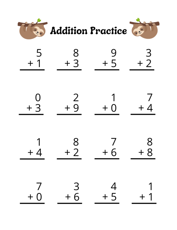 I Love Math - Addition Problems for Young Learners - Set 1 - Image 3