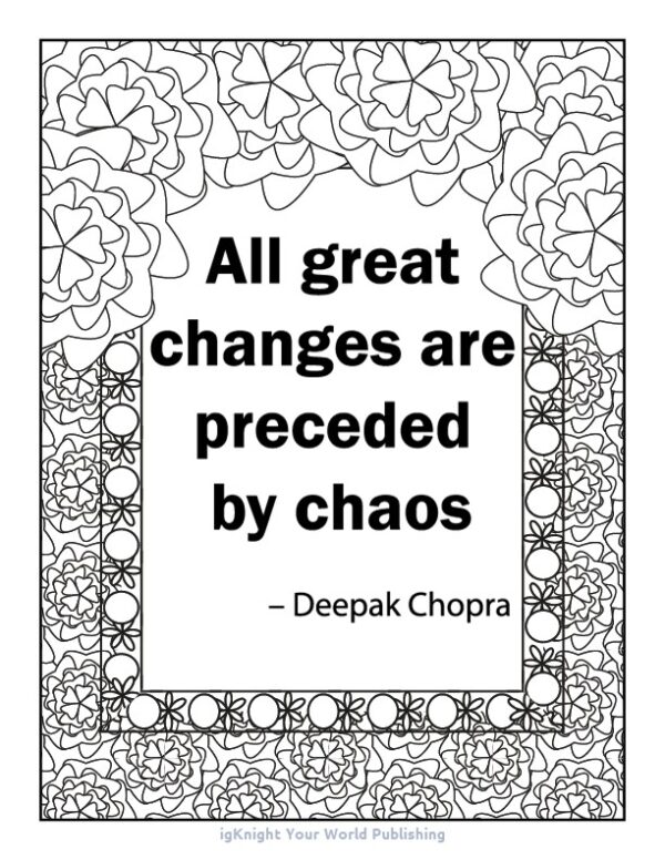 Color Your Way to a Better Day Coloring Book (Teal Edition) - Image 3