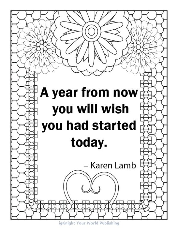 Color Your Way to a Better Day Coloring Book (Blue Embossed Edition) - Image 5